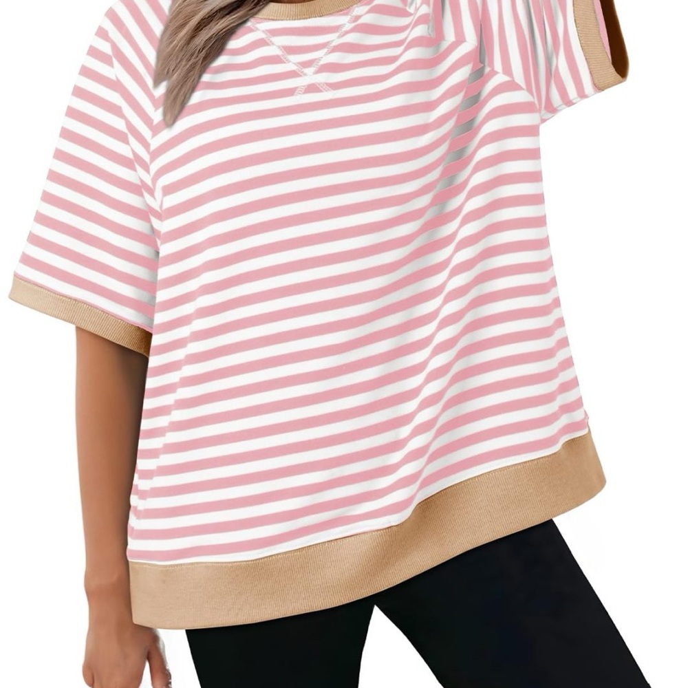 Crew Neck
Short Sleeve T-Shirts
Drop Shoulders
Loose Fit
Machine Wash